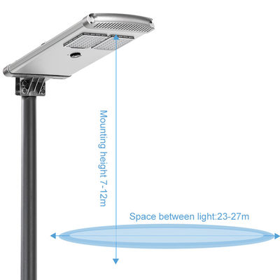 réverbères solaires en aluminium de 12.8V 27AH 30W 150lm/w