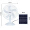 fan solaire solaire électrique de remplissage de piédestal de la fan 15W de piédestal du polysilicium 6h